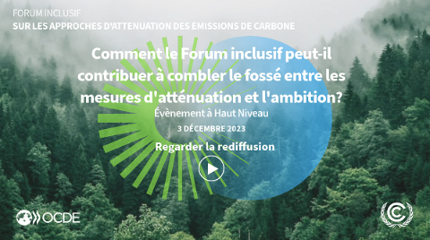 Flyer pour Flyer - ÉVÉNEMENT CONJOINT OCDE/UNFCCC À HAUT NIVEAU à la COP28 le 3/12/2023
